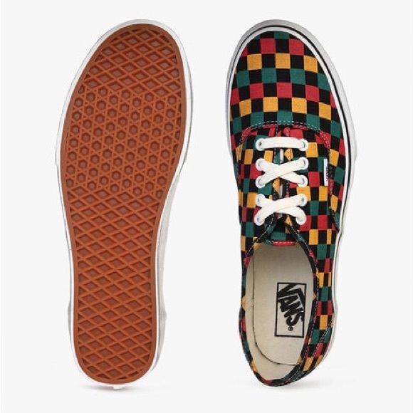 EUC Men’s Sz 12 (Euro Sz 46) Vans Old Skool Check Lace-up Sneakers Multicolored - Picture 5 of 16